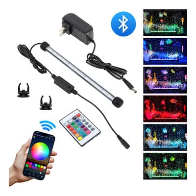 Naiwant® Lámpara Para Peceras Miveni Acuarios 29cm Rgb App Control Ip68 Luces Led Sumergible Función De Temporización Y Música Iluminación Dinámica Brillo Ajustable Con Control Remoto Con Controlador - $98.42 en Mercado Libre | PrecioMX
