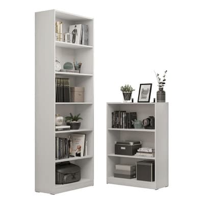 Kit de estanterías Madesa 6908 y estantería 6907 B, color blanco