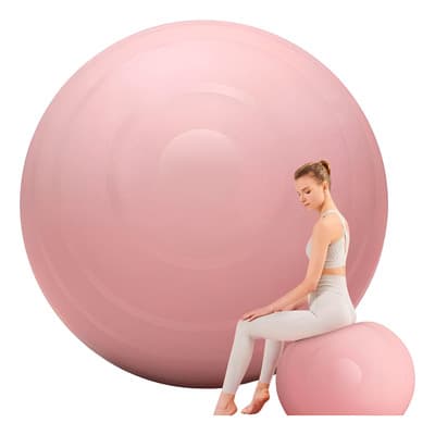 Pelota Yoga De Embarazadas, Equilibrio, Pilates Extra Gruesa Color Rosa Claro - $398.78 en Mercado Libre | PrecioMX