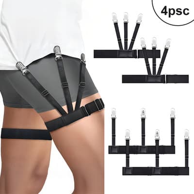 Sujetadores Elásticos Para Camisa Gievuleo Ajustables Con Pinzas Negro Liso - $88.83 en Mercado Libre | PrecioMX