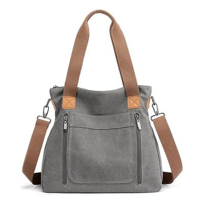 Bolso Multifuncional De Lona De Gran Capacidad Para Mujer