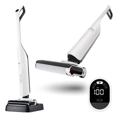 Roborock Flexi Lite Robot Aspiradora y Trapeadora Roomba, Succión de 17000 Pa, Pantalla LED y Alertas de Voz