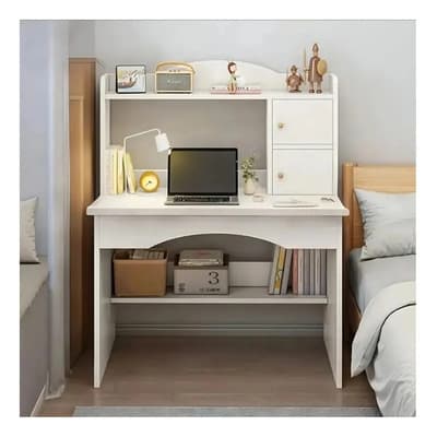 Escritorio Moderno Con Cajoneras Adecuado Para El Dormitorio 100*72*48cm Blanco - $1,315.09 en Mercado Libre | PrecioMX