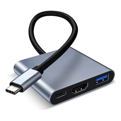 Adaptador Tipo C A Hdmi 4k Convertidor Hub Usb 3.0
