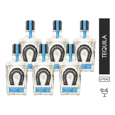 6 Pzs Teq Herradura Plata 700 Ml - $2,997.00 en Mercado Libre | PrecioMX