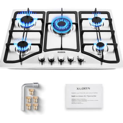 Parrilla De Gas Empotrable Estufa De Mesa 5 Quemadores Acero Inoxidable Xiudeen Duradero Estufas Mesa Gas Modernas Xd5001 Plateado - $1,747.87 en Mercado Libre | PrecioMX