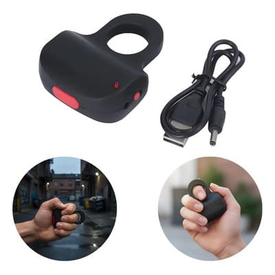 Dexano Puño De Defensa Personal Anillo Portátil Calavera Negro Ligero Y Fácil De Transportar, Cómodo De Agarrar, Fácil De Usar, Compacto Y Adecuado Para Diferentes Estilos