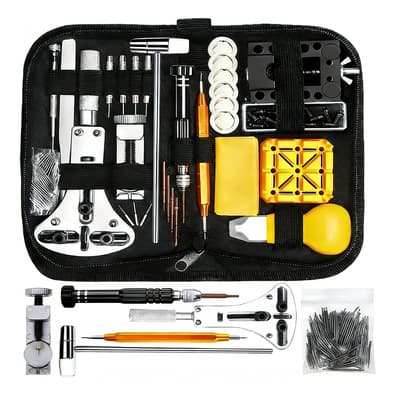 Kit De Relojero Joyero Herramienta De Reparación 156 Piezas