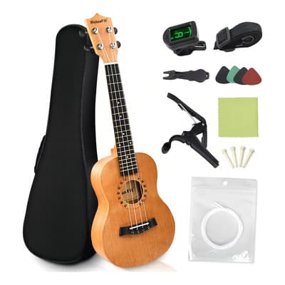 Kit De Soprano Concierto Acustico 23in Universal Ukelele Pro Y Con Bolsa Correa Cuerda De Nylon Afinador Púas Paño 16 Accesorio Marrón - $621.82 en Mercado Libre | PrecioMX