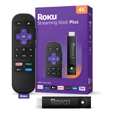 Roku Streaming Stick Plus 2025 4k Hdr Control Voz Tv En Vivo Negro - $612.65 en Mercado Libre | PrecioMX