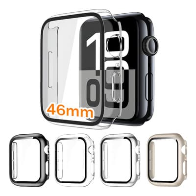 4 Piezas Funda Con Mica Cristal Vidrio Templado Incorporado Carcasa Compatible Con Apple Watch S10 46mm Estuche Rígido Sin Burbujas Accesorios Para Iwatch Series 10 Negro/transparente/plata/starlight - $117.41 en Mercado Libre | PrecioMX