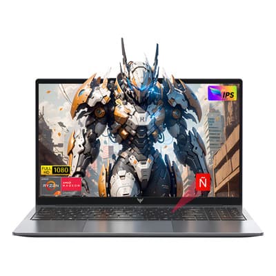 Laptop Kamrui Amd Ryzen 7 7730u 16gb Ram 512gb SSD Con Teclado Español Windows 11 Pro 15.6'' Gris