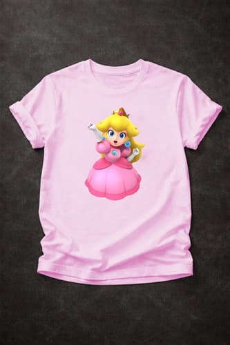 Playera Princesa Peach Mario Galaxy - $141.55 en Mercado Libre | PrecioMX