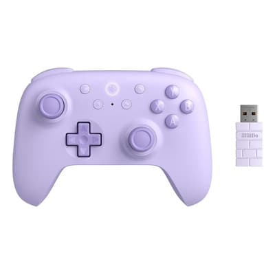 8bitdo Ultimate 2c Inalámbrico Controlador Para Pc Con Windows Y Android, Con Frecuencia De Sondeo De 1000 Hz, Joysticks Y Disparadores De Efecto Hall Y Parachoques L4/r4 Reasignables (Púrpura)