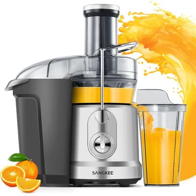 Sangkee Extractor De Jugos, Exprimidor Centrífugo Para Frutas Y Verduras, Tubo De Alimentación De 8cm, Exprimidores... Plateado/centrífugo - $1,862.00 en Mercado Libre | PrecioMX