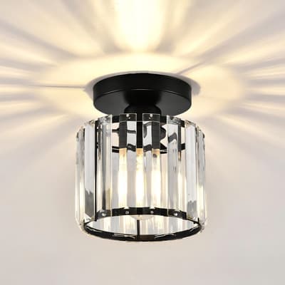 Lámpara De Techo De Cristal De Un Solo Cabezal,negro,moderna Luz Lamparas Colgantes Lamparas Decorativas Lamparas Para Sala Lamparas Para Baño Lampara Vintage A - $183.01 en Mercado Libre | PrecioMX