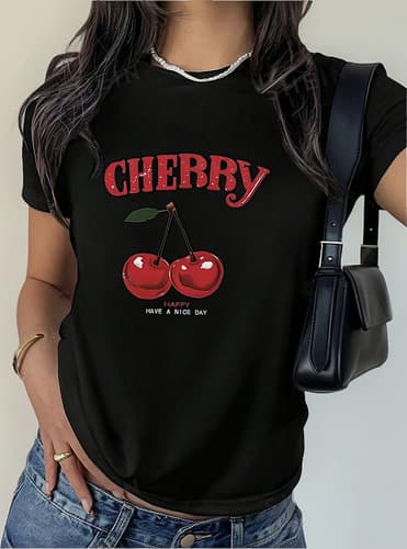 Playeras De Mujer Moda Estampada Manga Corta Slim Fit Suave - $78.00 en Mercado Libre | PrecioMX