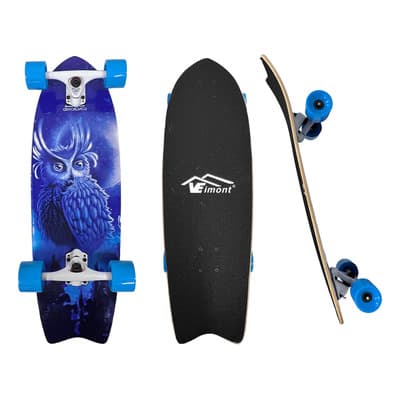 Patineta Longboard Tabla De Madera Juvenil Graffiti 80cm