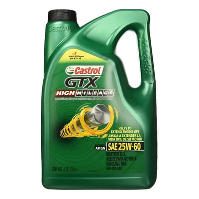 Castrol Gtx Aceite Para Motor De Alto Kilometraje 25w-60