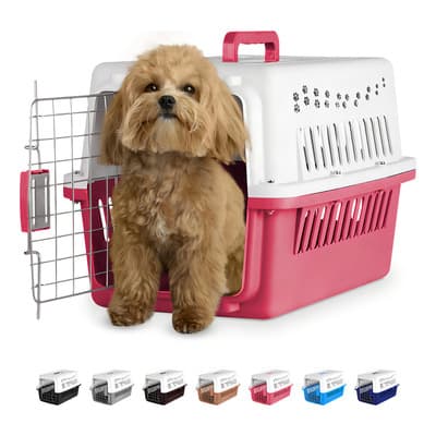 Jaula Transportadora De Mascotas Portátil Perro Gato Tamaño Mediano Soporta 8 Kg Ventilado Blick Color Rosa - $241.53 en Mercado Libre | PrecioMX