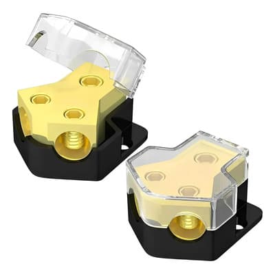 2pzs Distribuidor Corriente Audio Amplificador 2 Vias Car - $188.99 en Mercado Libre | PrecioMX