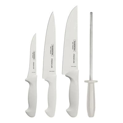Juego de Cuchillos para Asado Tramontina, 4 piezas - blanco