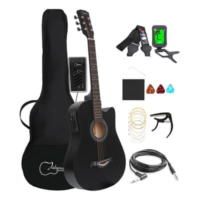 Guitarra Electroacústica Jidyous 6 Jgin38cbl Para Diestros Color Negra Tilo Negro Diestro - $1,473.36 en Mercado Libre | PrecioMX