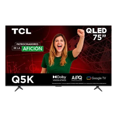 Smart Tv Pantalla 75 75q5k Tcl Google Qled 4k Voice Control - $11,396.28 en Mercado Libre | PrecioMX