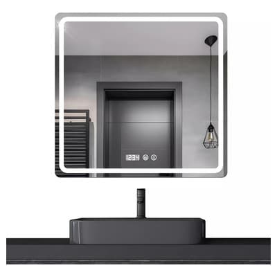 Banna Cuadrado Espejo Led Baño Touch 3 Modo Con Función Antivaho 50*50cm