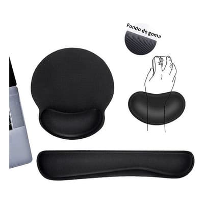 Mouse Pad Gamer Mouse Pad Juego Tapete Gamer 3 Almohadillas Reposa Muñecas Ergonómicas Para Teclado Y Ratón Color Negro - $146.02 en Mercado Libre | PrecioMX