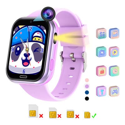 Reloj Inteligente 2G Llamadas Sos SmartWatch Con Camara Relojes De Juego Sjrohe Relojes Inteligentes Llamar Niños Relojes Inteligentes,Relojes Inteligentes Con Ranuras Para Tarjetas Sim color Púrpura