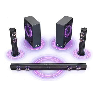 Barra De Sonido Home Theater 5.2 Canales 480w Bluetooth Negr Negro 480 - $1,536.21 en Mercado Libre | PrecioMX