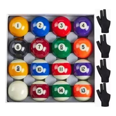 Juego De Bolas De Billar Pool Estándar 57.2mm | 16 Piezas Y 4 Guantes | Uso Recreativo Y Semiprofesional Slim Company - $429.99 en Mercado Libre | PrecioMX