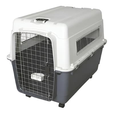 Transportadora Mascota Perro Grande Kennel 90x60x68cm Sunny Gris