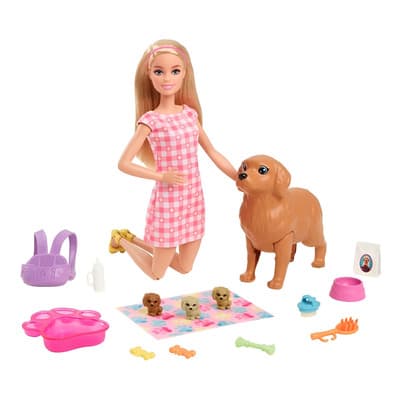 Muñeca Set Barbie Sisters & Pets Cachorros Recién Nacidos - $528.00 en Mercado Libre | PrecioMX