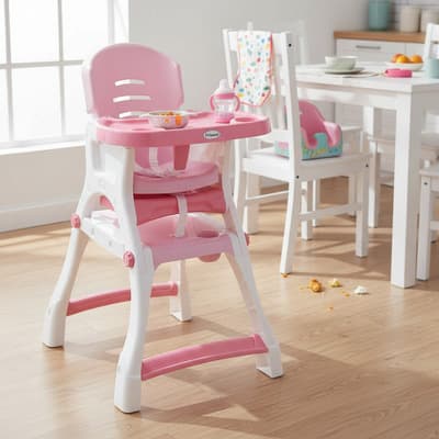 Silla Alta Prinsel Caddy 2 En 1 Rosa - $1,118.00 en Mercado Libre | PrecioMX