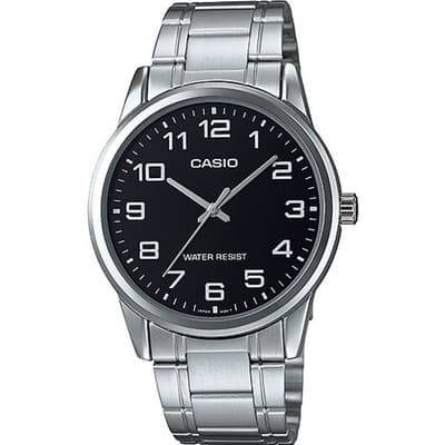 Reloj Casio Quartz Mtpv001 Hombre Acero Full Fondo Negro Mtp-v001d-1b - $899.00 en Mercado Libre | PrecioMX