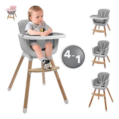 Silla Alta Para Bebé De Comer Periquera Ajustable 4 En 1 Gris Oscuro - $1,149.00 en Mercado Libre | PrecioMX