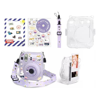 Funda Para Camara Instax Mini 12 Transparente Protectora Color Violeta - $196.68 en Mercado Libre | PrecioMX