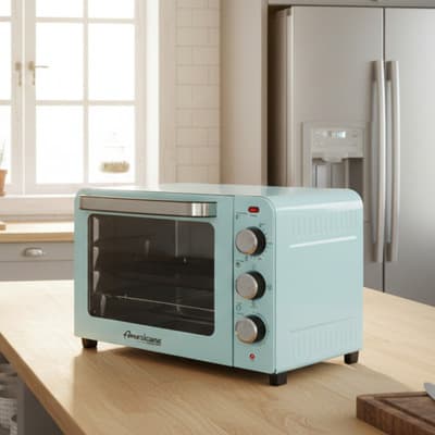 Horno de mesa eléctrico Elite Gourmet Americana Collection ERO-2600XBL 26L celeste