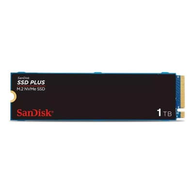 Disco Duro Ssd Interno Sandisk Plus M.2 Nvme 1 Tb Gen 3.0 Negro
