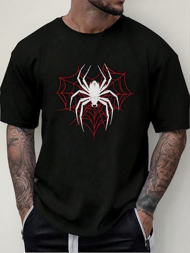 Playeras Hombre Deportiva Manga Corta Estampado De Araña Gym - $78.00 en Mercado Libre | PrecioMX