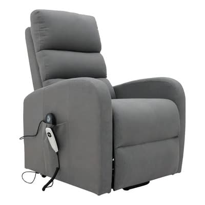 Sillón Reclinable Eléctrico Masajeador Vanlig Modelo Brave Gris 170kg