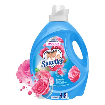 Suavizante De Ropa Suavitel Cuidado Superior Fresca Primavera 4.8 L. Disfruta De 100% Más Fragancia Y Duración. Extra Aroma Hasta Por 90 Días - $129.00 en Mercado Libre | PrecioMX