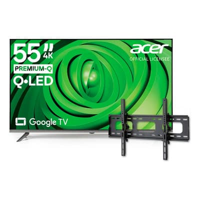 Smart Tv Acer 55 Pulgadas Pantalla 4k Qled Google Tv Con Dolby Audio, Asistente De Google, Televisión, Bluetooth, Hdmi, Wi-fi, Hdr, Control Por Voz Y Soporte De Pared Incluido - $6,799.00 en Mercado Libre | PrecioMX
