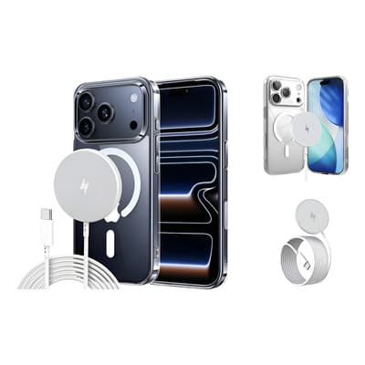 Kit Funda Para iPhone 17 Pro Círculo Magnético Acrílico Rígido Transparente + Cargador Magsafe Inalámbrico 15w Usb C Carga Rápida.. - $119.99 en Mercado Libre | PrecioMX