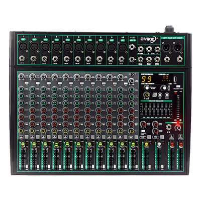 Mezclador De Sonido Oyike Ag12 Profesional,consolas De Sonido 12 Canales Mezclador Audio 99 Dsp Efectos Bluetooth Dj Mixer,usb/mp3/xrl/aux2,cada Canal Tiene Su Propio Botón De Silencio Independiente - $2,637.43 en Mercado Libre | PrecioMX