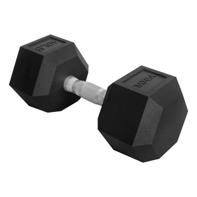 Mancuerna Pesa Hexagonal 40lb/18kg Pvc Gym Color Negro - $1,580.00 en Mercado Libre | PrecioMX