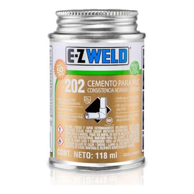 Cemento Pvc C40, Mod. 202 Transparente, E-z Weld 120ml - $63.00 en Mercado Libre | PrecioMX