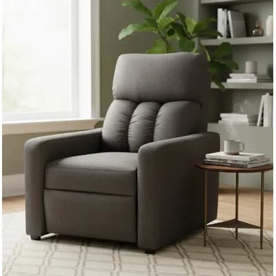 Sillón Reclinable Reposet Moderno Cómodo Resistente Lino Color Oxford Lino Oxford